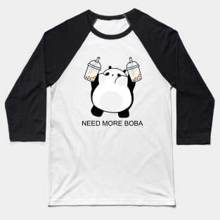 Chubby Little Panda Needs More Boba! Baseball T-Shirt